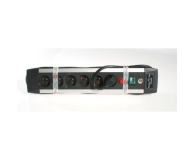 Brennenstuhl LISTWA ANTYPRZEPIĘCIOWA  BRENNENSTUHL ALU-LINE 6 gniazdek 3m - 1387131 - zdjęcie 1